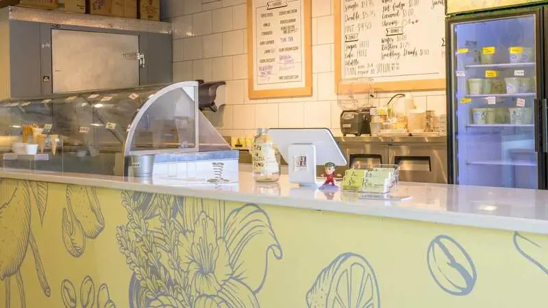 Em's Ice Cream shop interior in Denver